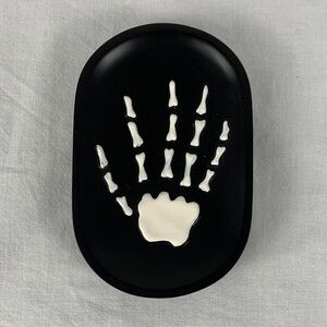 Gothic Skeleton Hand Soap Dish - Black and White